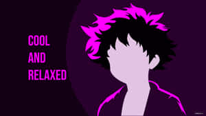 Violetti anime-taustakuva