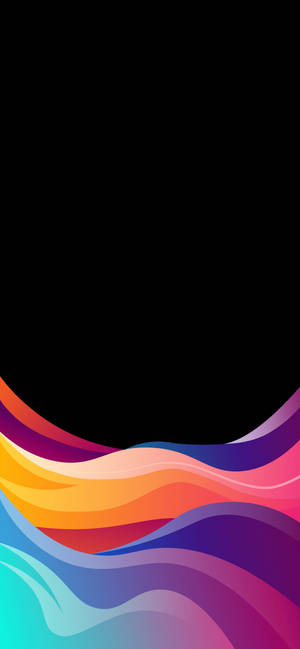 iPhone XR -taustakuva värikkäistä pastellisista abstrakteista aalloista — iPhone Xr Taustakuvat