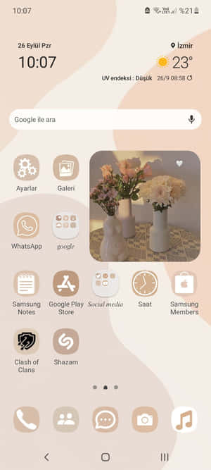 Esteettiset widgetit kuvat — Moto E14 Taustakuvat
