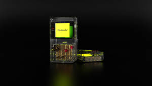 Kirkkaat Nintendo Game Boy -mallit hehkuvat vihreinä taustakuvana