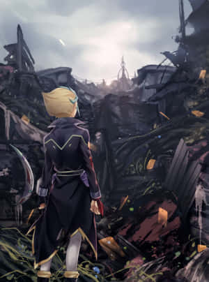 Kite Tenjo syvissä mietteissä Duel Monsters -pelin aikana — Kindle Paperwhite Taustakuvat