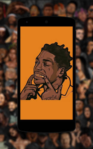 Kodak Black -puhelintaide -taustakuva — Moto Pad Taustakuvat