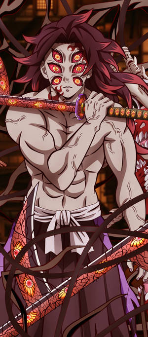 Demon Slayer Kokushibo — Galaxy Z Flip 7 Taustakuvat