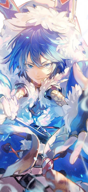 Lataa 1125x2436 Last Period, Nero, siniset hiukset, anime-poika — iPhone 16 Pro Max Taustakuvat