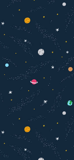 Kosmos Vektoritaide -taustakuva — iPhone 13 Pro Taustakuvat