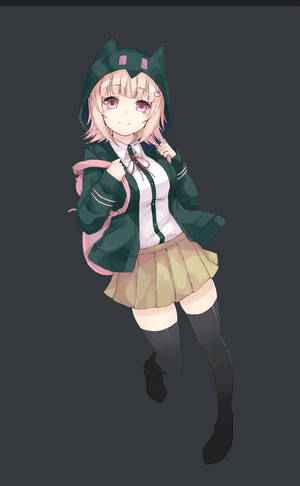 Koulutyttö Chiaki Nanami -taustakuva. — Redmi Pad Taustakuvat