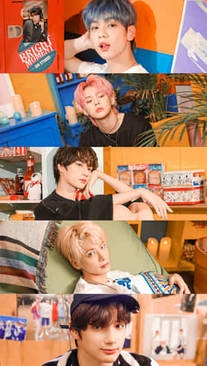 Kpop-esiintyjät valmiina valloittamaan lavan — Kpop GIF Taustakuvat