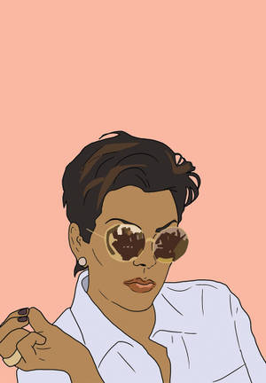 Kris Jenner -taideteos-taustakuva — OnePlus Pad Go 2 Taustakuvat