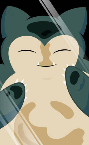 Snorlax lasipuhelimessa -taustakuva — Galaxy Tab Taustakuvat