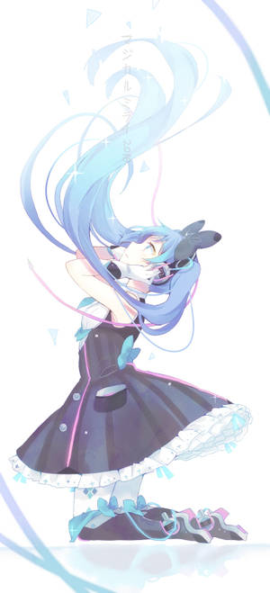 Cool HD anime taide Hatsune Miku taustakuva — iPhone 12 Taustakuvat