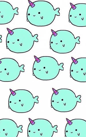 Kupla Narwhal-taide -taustakuva — RedMagic Astra Taustakuvat