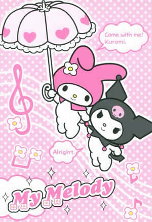 Kuromi ja My Melody viettämässä aikaa yhdessä — Xiaomi Mix Taustakuvat