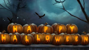 Kurpitsat Vintage Halloween — Vintage Halloween Taustakuvat