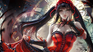 Kurumi Tokisaki Synkkä Anime-profiilikuva taustakuva — Kawaii Anime Taustakuvat
