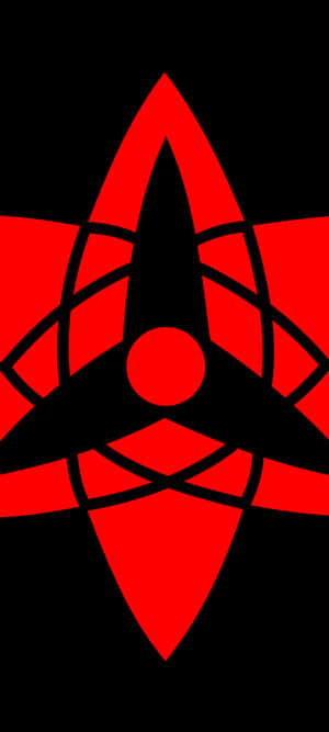 Minimalistinen Sharingan — Moto E14 Taustakuvat