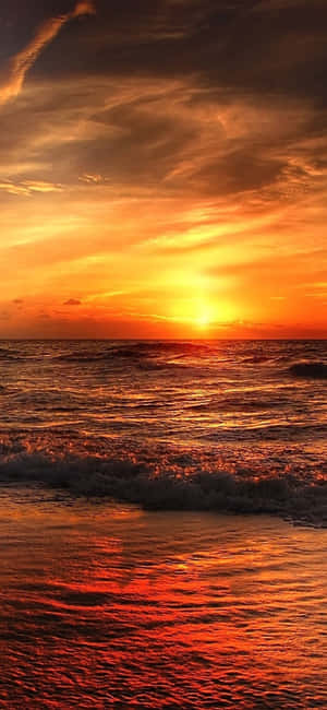 Auringonlaskuranta iPhone — Galaxy M Taustakuvat