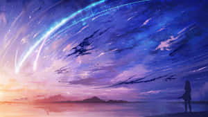 Violetti anime taustakuva