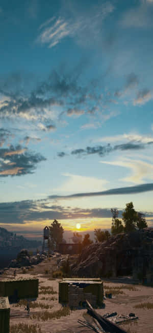 iPhone X Playerunknown's Battlegrounds -taustakuva — Auringonnousu Taustakuvat