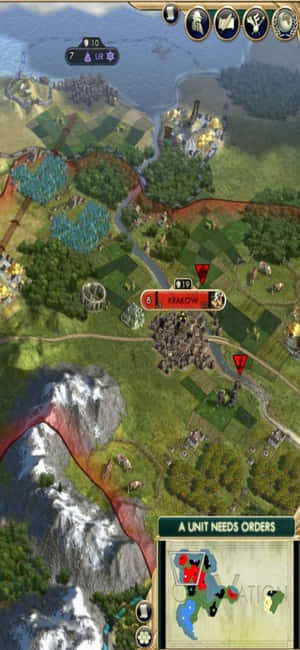 iPhone X Civilization V -tausta — POCO X8 Pro Taustakuvat