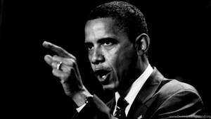 Kuvateksti: Barack Obama pitää puhetta — Akunsäästö Taustakuvat
