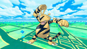 Kuvateksti: Electabuzz tutkimassa Pokemon Go -universumia — Pelit GIF Taustakuvat