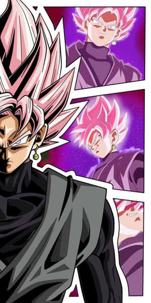 Kuvateksti: Intensiivinen Goku Black toiminnassa — ゴクウブラック Taustakuvat