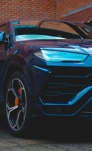 Laivastonsininen urheiluauto -taustakuva — Galaxy Tab S10 Ultra Taustakuvat