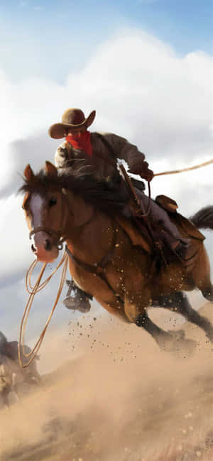 Lännen cowboy iPhone — POCO F7 Ultra Taustakuvat