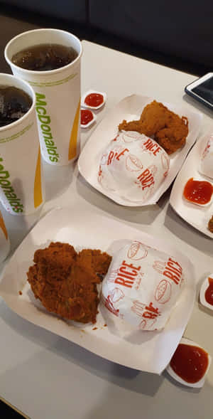 McDonald's-ruokakuvia — Pixel Fold Taustakuvat