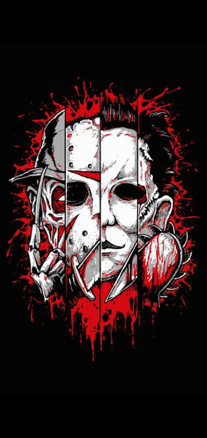 Leatherface Michael Jason Freddy -taustakuva — iPhone 17 Pro Taustakuvat