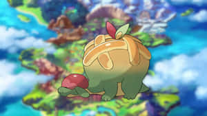 Lentävä Pokémon Appletun — Anime maisema GIF Taustakuvat