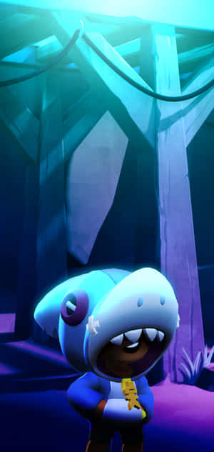 Leon Brawl Stars pimeässä yössä — Xiaomi 17 Max Taustakuvat