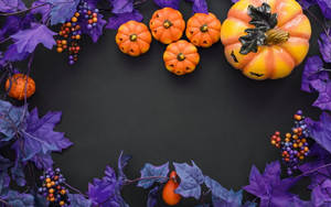 Lila söpö esteettinen Halloween