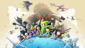 Link valmistautuu seikkailuunsa — Legend of zelda GIF Taustakuvat