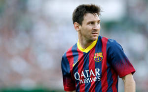 Lionel Messi FC Barcelona -jalkapallojoukkueen hyökkääjätaustakuva