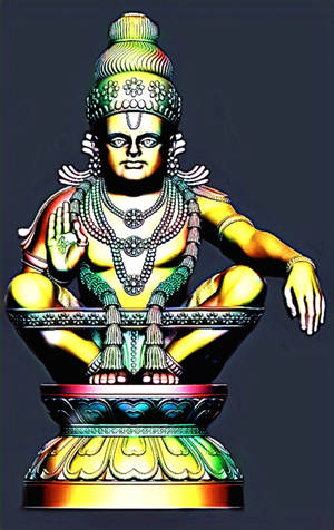 Lordi Ayyappa harmaalla taustalla — Redmi Pad Taustakuvat