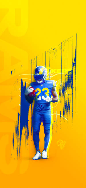 Los Angeles Rams 23 -taustakuva — iPhone 14 Taustakuvat