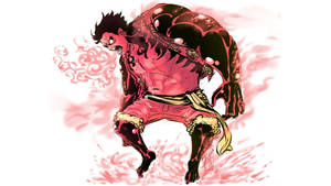 Luffy Gear 4 Punainen Keho taustakuva — Luffy gear 4 Taustakuvat