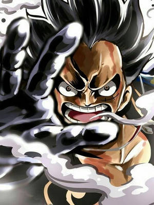 Luffy Gear 4 raivokas pään kuva -taustakuva — Luffy gear 4 Taustakuvat