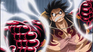 Luffy Gear 4 vääristyneet kasvot -taustakuva — Luffy gear 4 Taustakuvat