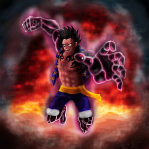 Luffy Gear 4 Vihainen Katse -taustakuva — Luffy gear 4 Taustakuvat