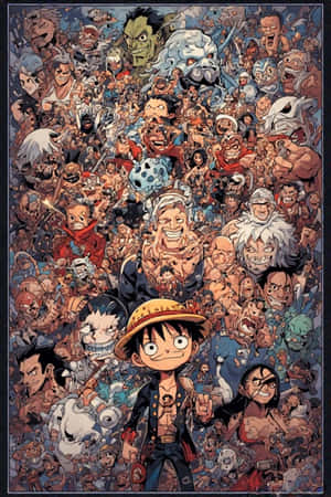 Luffy, Going Merry, One Piece, anime-taustakuva, auringonlaskun taivas, olkihattu, seikkailu — iPhone 4 Taustakuvat