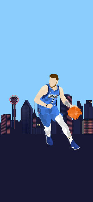 Luka Doncic vektoritaide -taustakuva