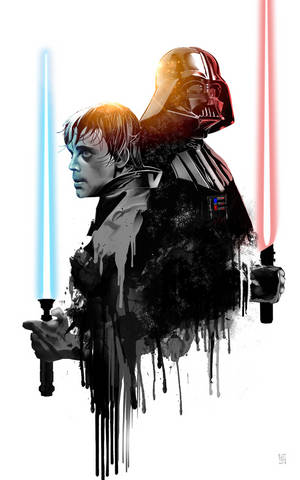 Luke Skywalker ja Darth Vader Star Wars -tabletti — Honor Pad Taustakuvat