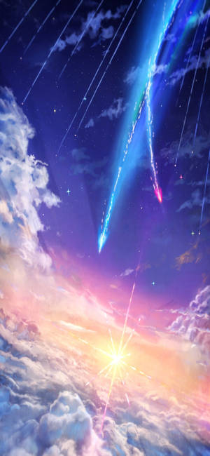 Maaginen Kimi No Na Wa Puhelin — iPhone 15 Plus Taustakuvat