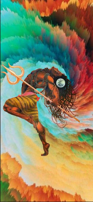 Mahakal Moon Art — Galaxy S22 Ultra Taustakuvat
