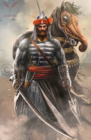 Maharana Pratap Mielikuvituksellinen Taide 4K — Honor MagicPad 3 Pro 12.3 Taustakuvat