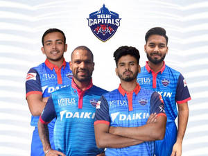Delhi Capitals -joukkue taustakuva — 4:3 Taustakuvat