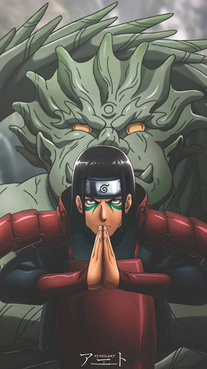 Hashirama-puhelin lohikäärmeen kanssa — Anime iPhone Taustakuvat