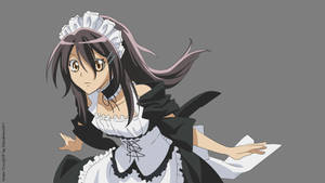 Maid Sama Misaki Ayuzawa piikavaatteissa -taustakuva — Studio Display Taustakuvat